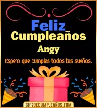 Mensaje de cumpleaños Angy